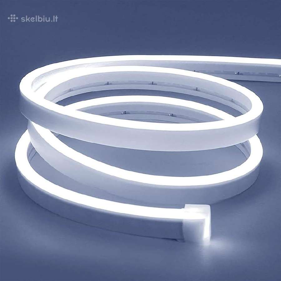 Lanksti neoninė LED juosta 5m ilgio - nuotraukos Nr. 4