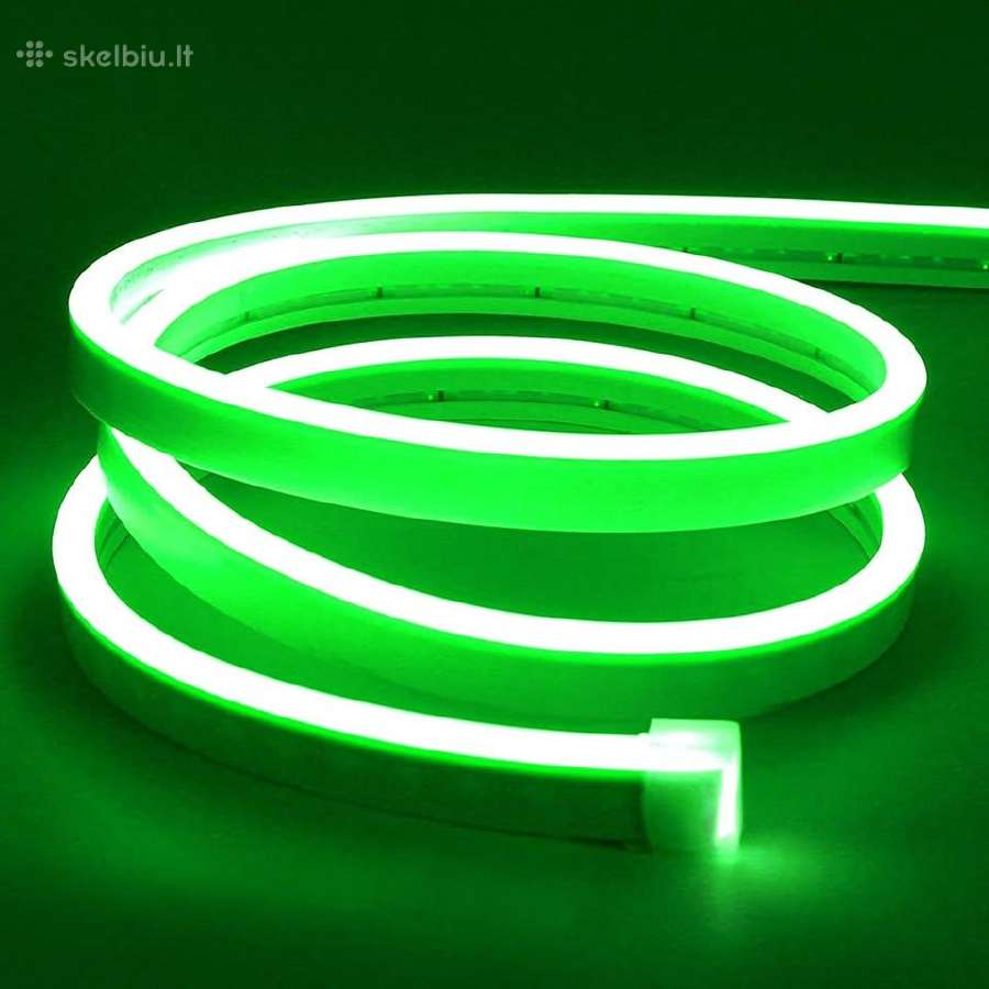 Lanksti neoninė LED juosta 5m ilgio - nuotraukos Nr. 5