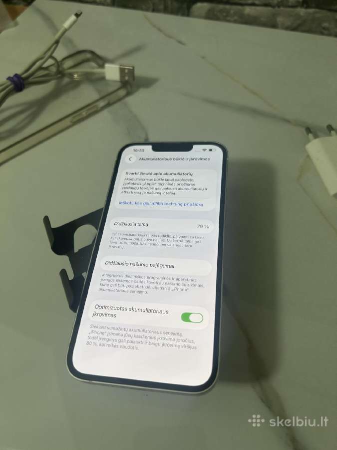 iPhone 14 128gb 79% White - nuotraukos Nr. 11