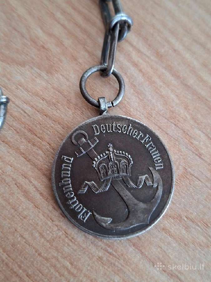 Vokietija 1914-1916 laikrod. grandinėlė ir medalis - nuotraukos Nr. 5