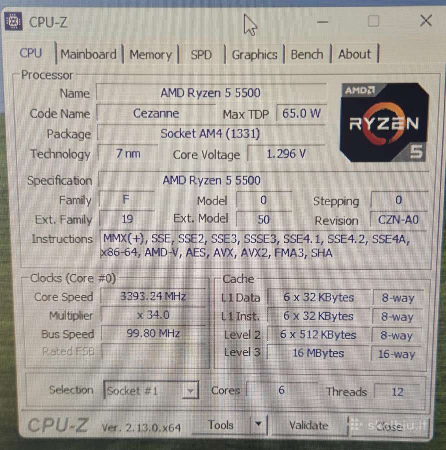 Ryzen 5 5500 - nuotraukos Nr. 4