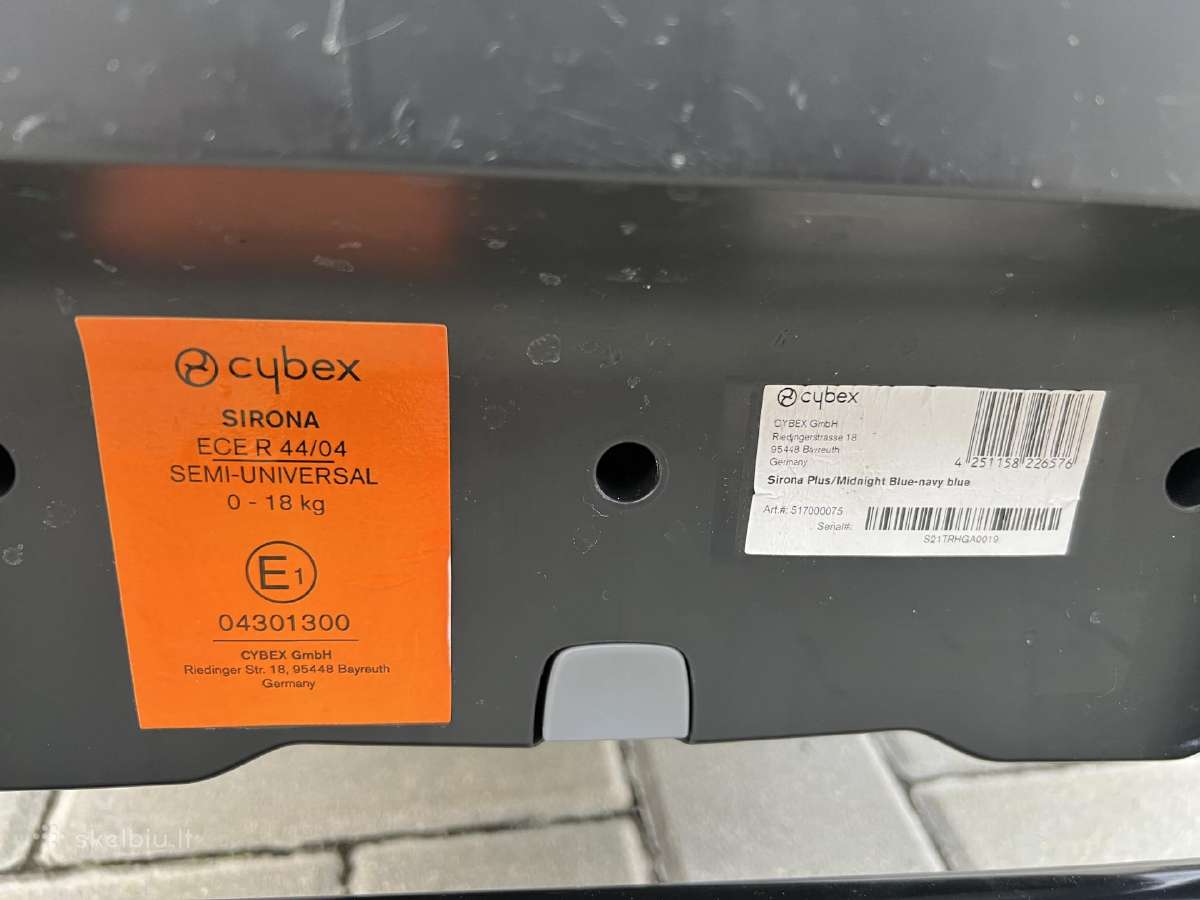Cybex Sirona Plus 360, Isofix - nuotraukos Nr. 9