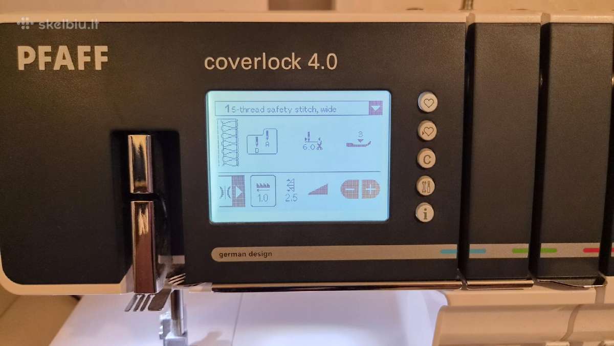Pfaff Coverlock 4.0 overlokas - nuotraukos Nr. 8