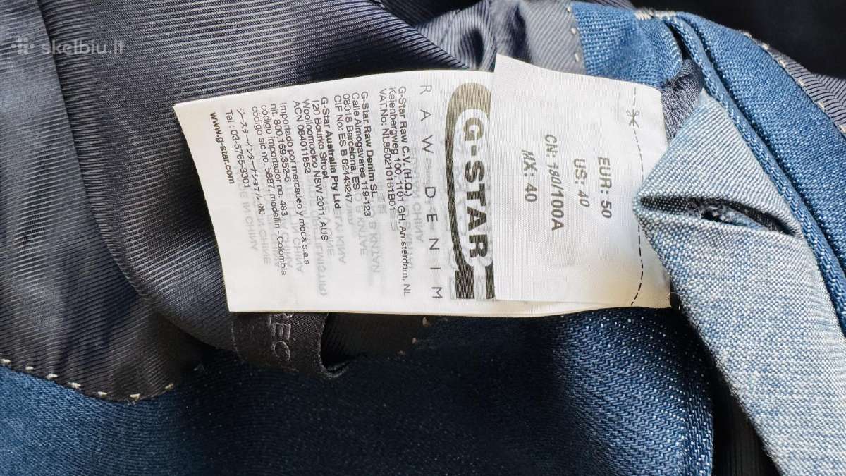 G-star Raw džinsinis švarkas slim - nuotraukos Nr. 8