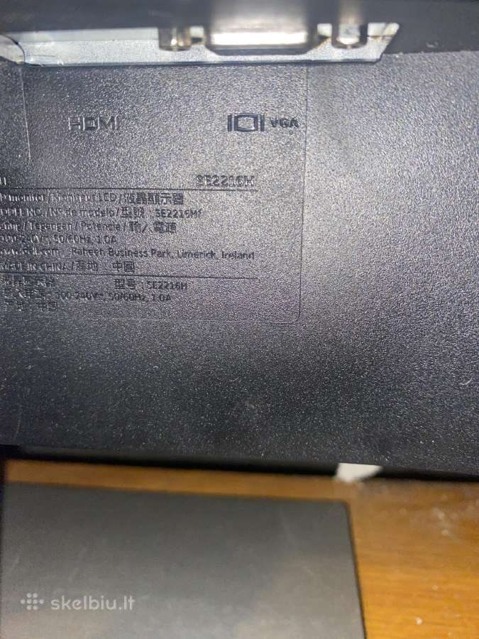 Monitorius Dell Se2216h - nuotraukos Nr. 3