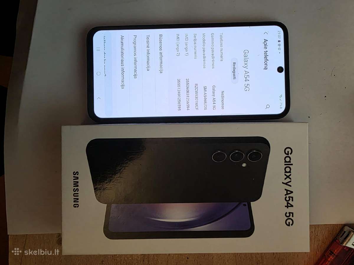 Samsung Galaxy A54 retas 256 GB 8 GB RAM idealus - nuotraukos Nr. 4