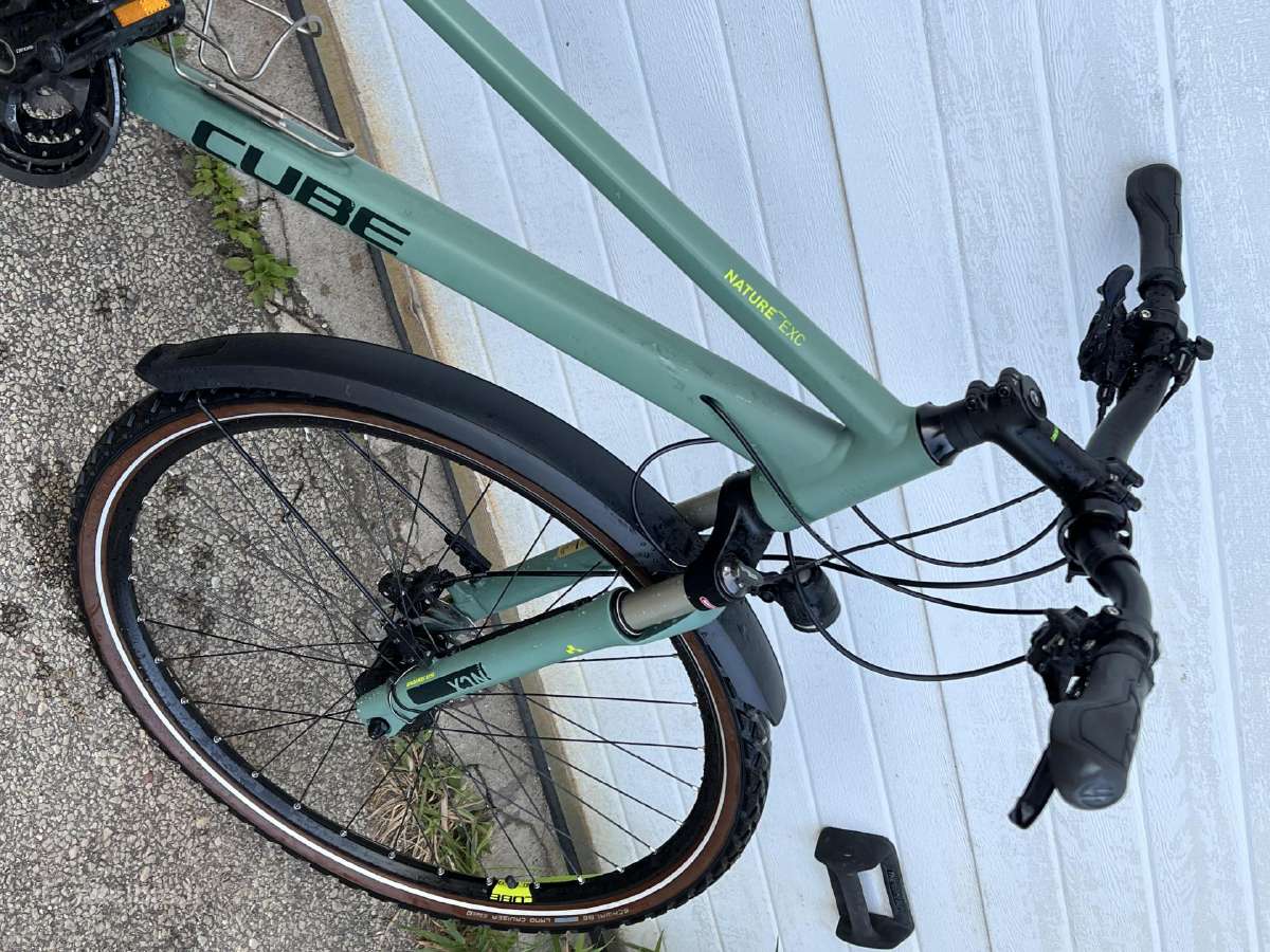 Cube Nature Exc Allroad Green Bluegreen dviratis - nuotraukos Nr. 7