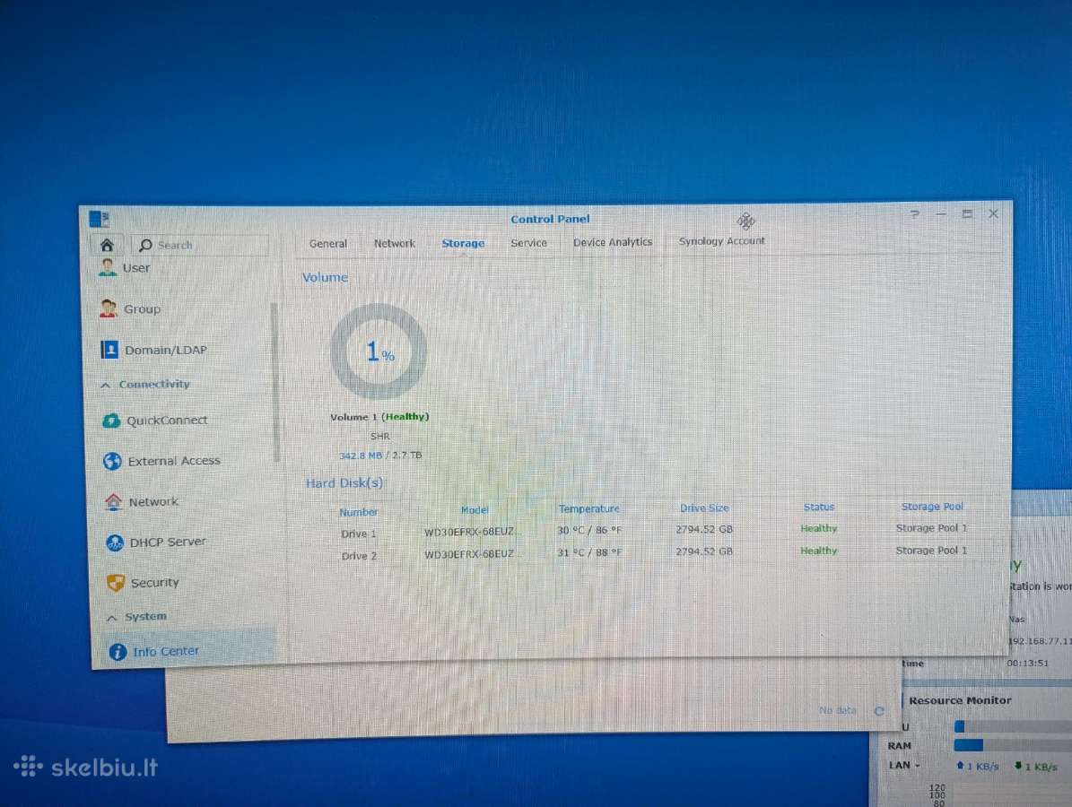 Synology Nas Ds213+ 6tb - nuotraukos Nr. 2