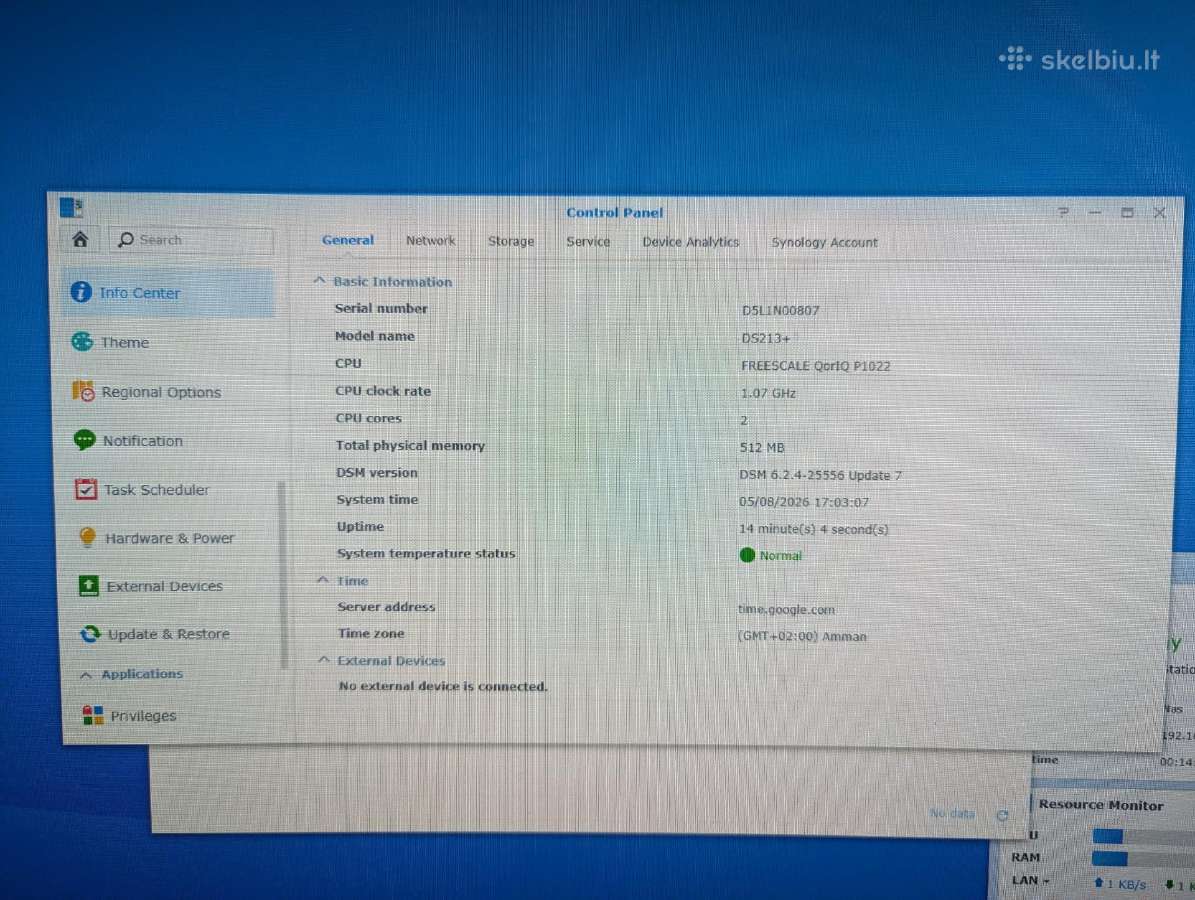 Synology Nas Ds213+ 6tb - nuotraukos Nr. 3