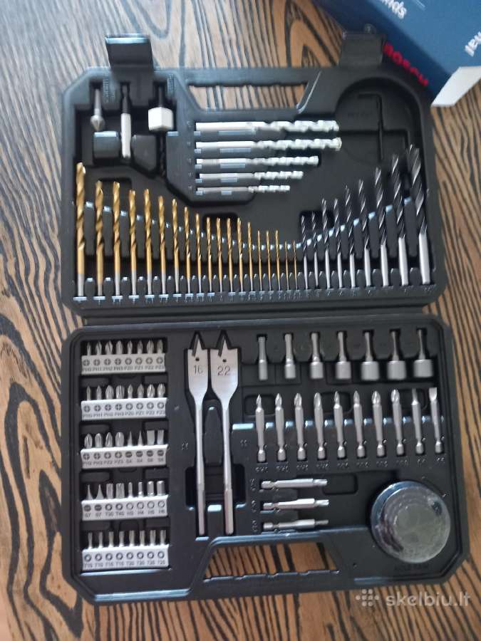 Bosch Naujas 103 dalių grąžtų ir suktuvo antgaliu - nuotraukos Nr. 3
