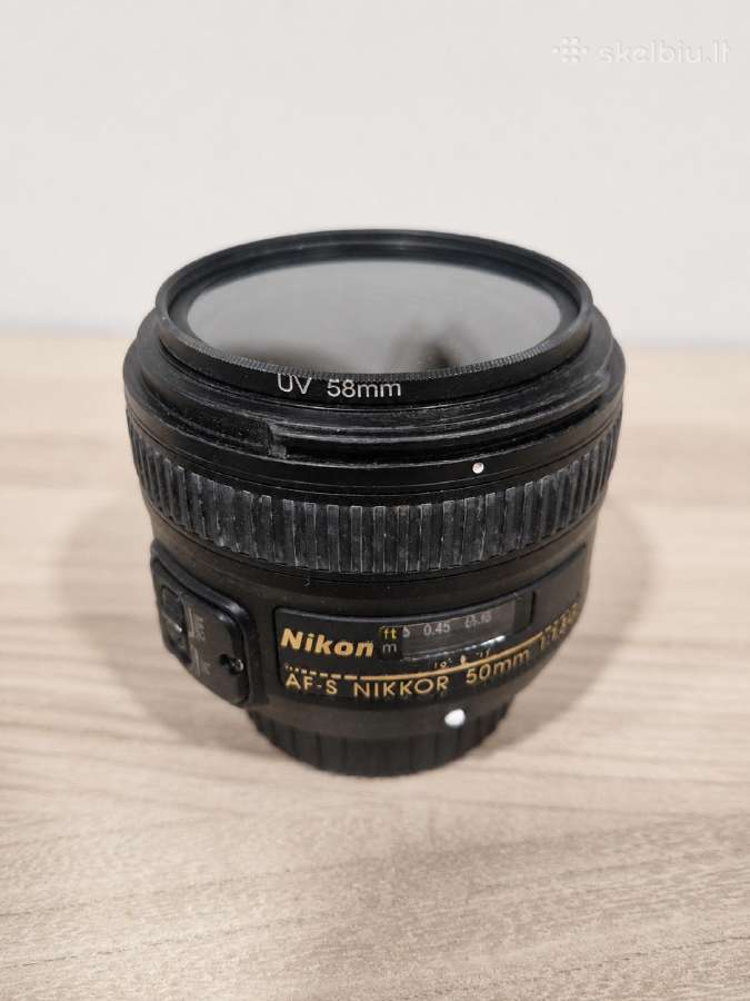Nikon Af-s Nikkor 50mm f/1.8g objektyvas - nuotraukos Nr. 2
