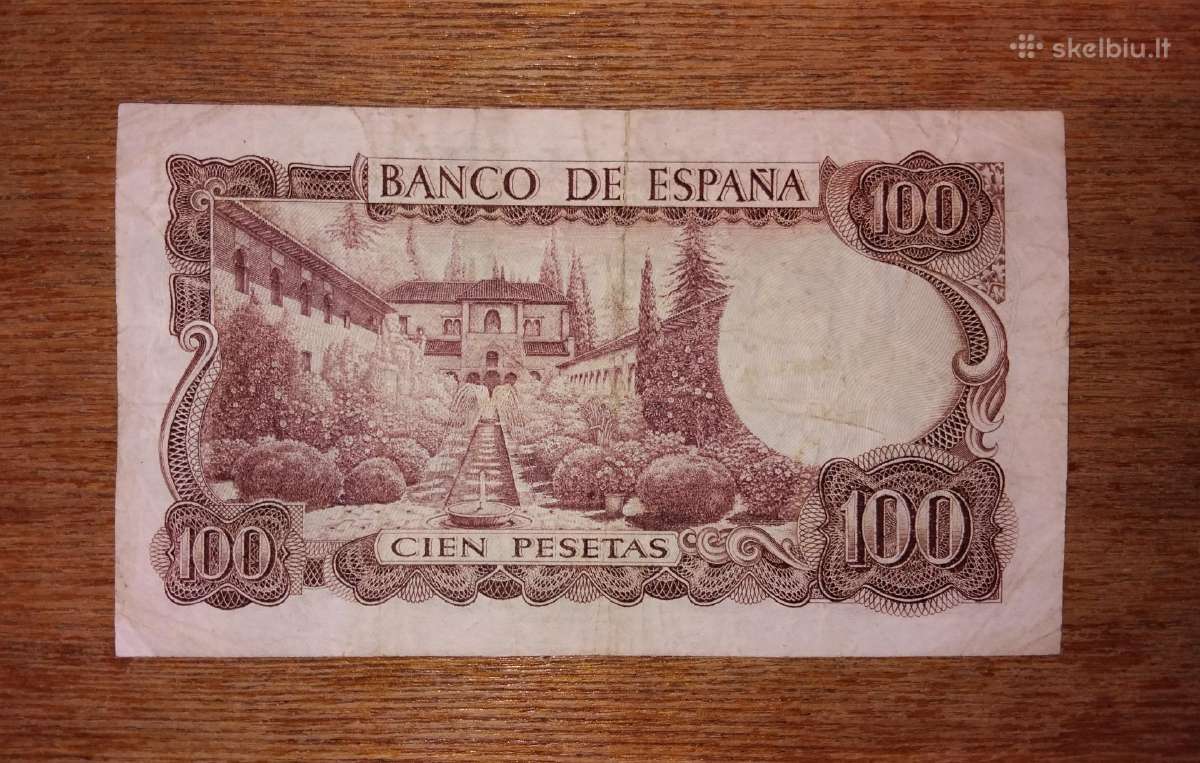 Ispanijos 100 pesetas banknotas - nuotraukos Nr. 2
