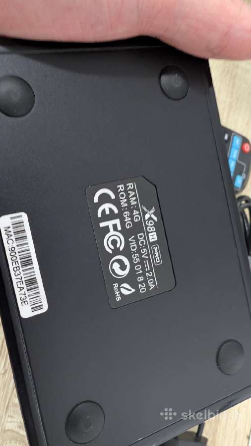 X98h Pro Android TV priedėlis (4gb/64gb, Wi-fi 6) - nuotraukos Nr. 5