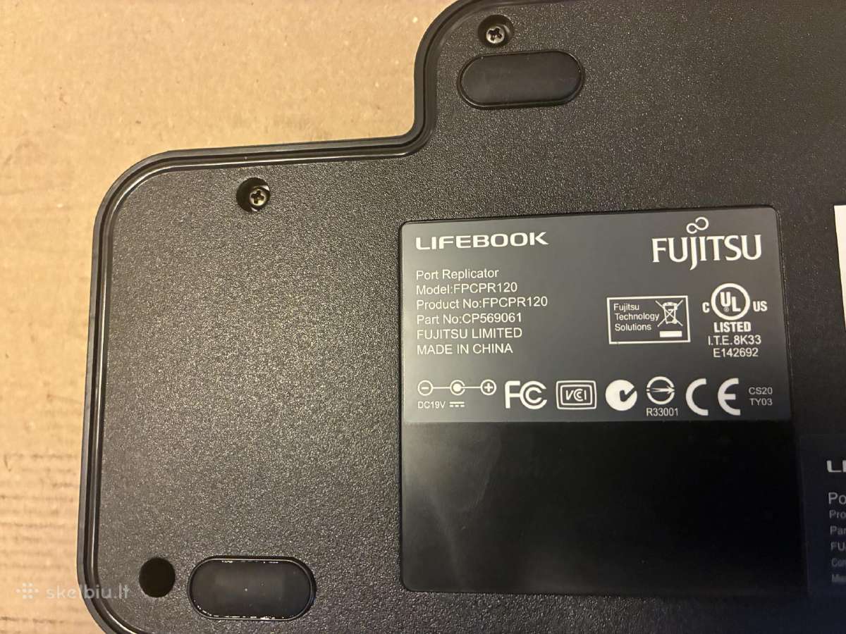 Fujitsu Lifebook port replicator Fpcpr120 - nuotraukos Nr. 3