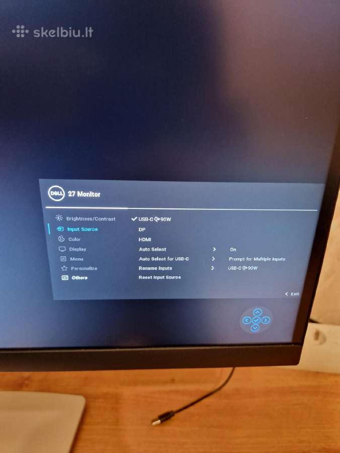 Dell P2723qe monitorius type-c lan 4k - nuotraukos Nr. 3