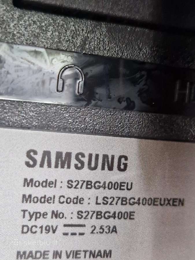 Samsung Monitorius 27" 240hz - nuotraukos Nr. 8