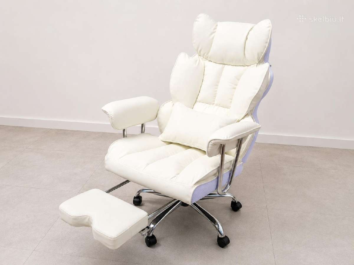 Efoamao XXL balta ergonominė biuro kėdė - nuotraukos Nr. 3
