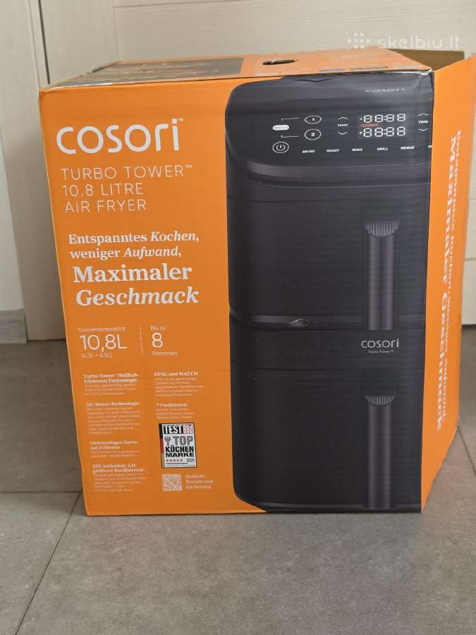 Karšto oro gruzdintuvas Cosori Turbo Tower 10.8l - nuotraukos Nr. 4