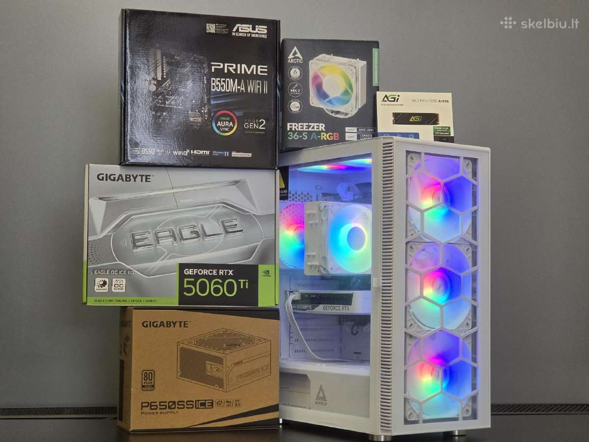 Ryzen 5 5600x kompiuteris su Rtx 5060 Ti - nuotraukos Nr. 4