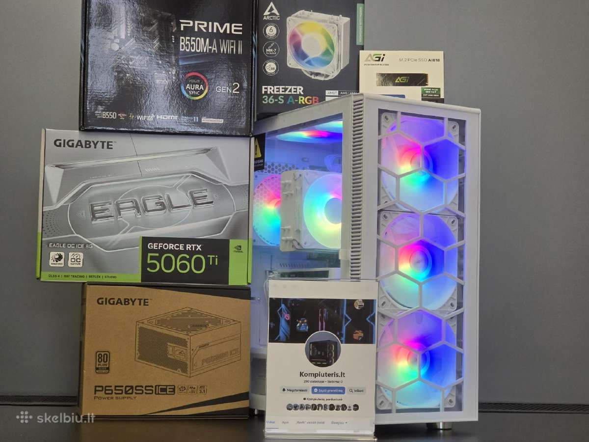 Ryzen 5 5600x kompiuteris su Rtx 5060 Ti - nuotraukos Nr. 5