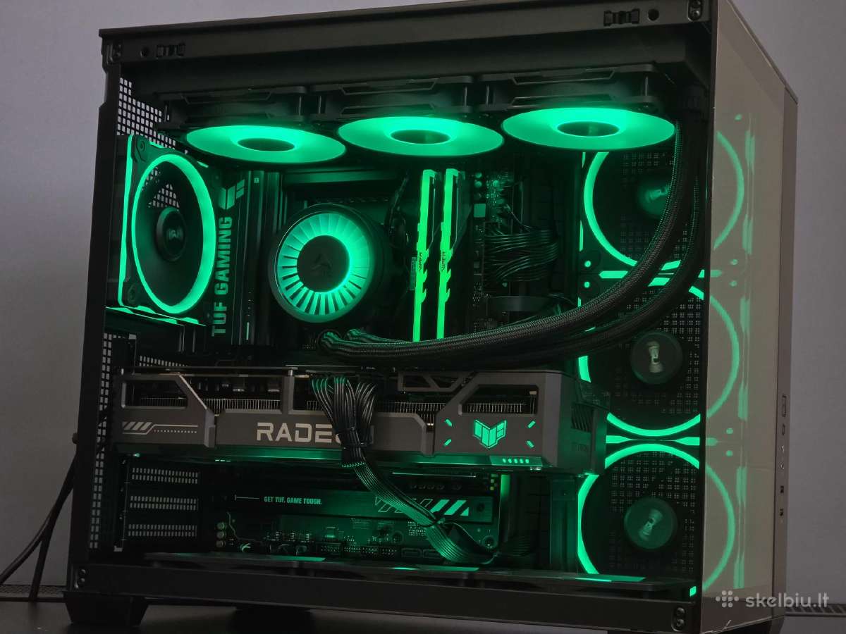 Tuf 9070 XT kompiuteris su 7 9800x3d - nuotraukos Nr. 2
