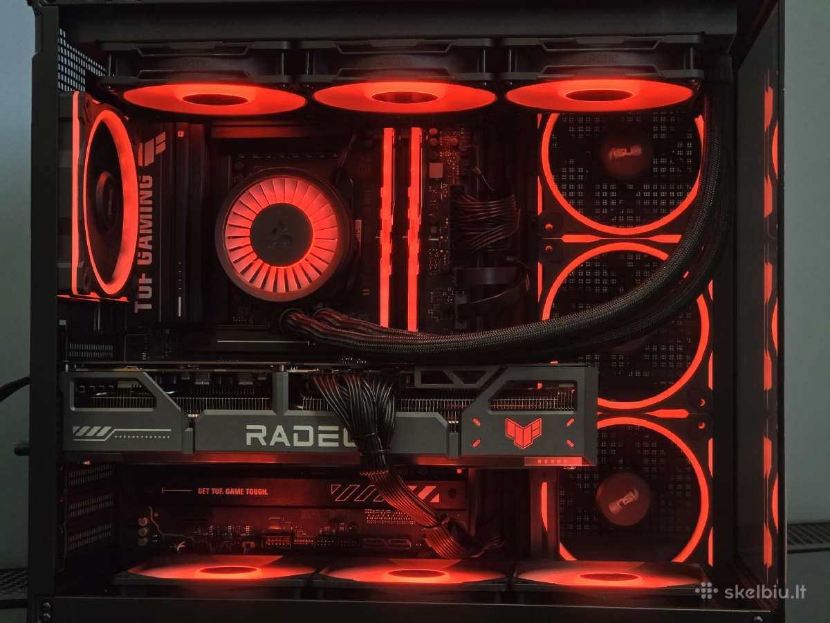 Tuf 9070 XT kompiuteris su 7 9800x3d - nuotraukos Nr. 4