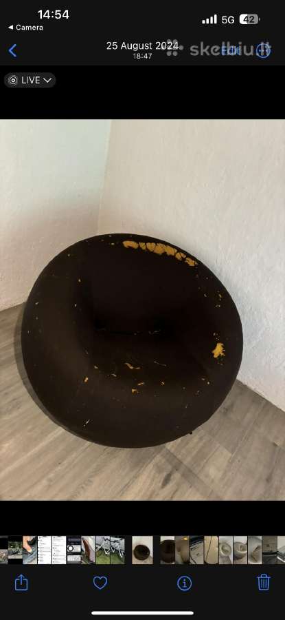 Vintage sofa, B&b, Fritz Hansen kėdės Art Deco - nuotraukos Nr. 16