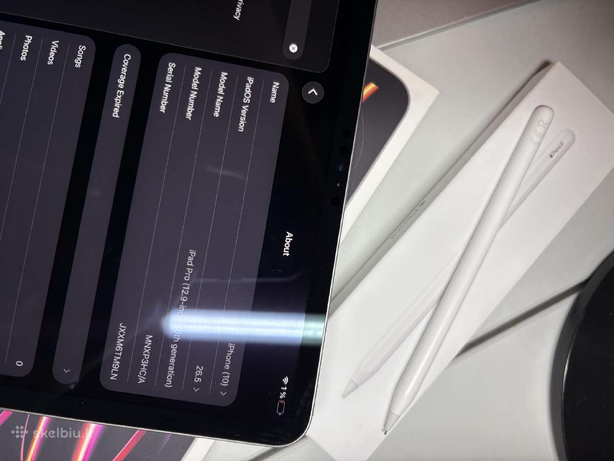 Apple iPad Pro 12.9" M2 (6 kartos) 128 GB - nuotraukos Nr. 4