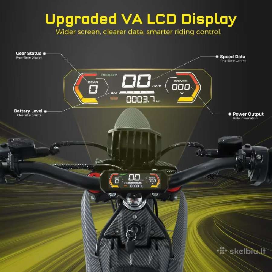 Naujas Valtinsu Em-5 Ultra elektrinis motocikls - nuotraukos Nr. 4