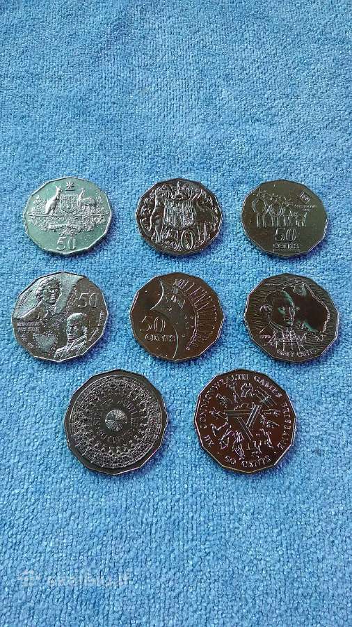 Australija 50 centu cu-ni