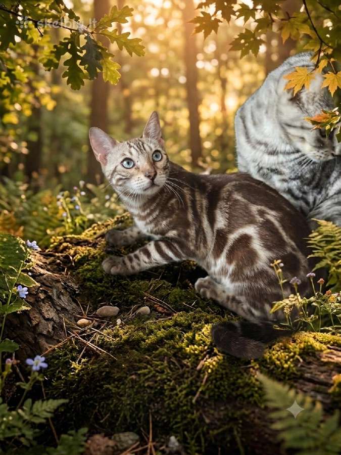 Bengalijos veislės kačiukai sniegininiai ir ne tik - nuotraukos Nr. 12