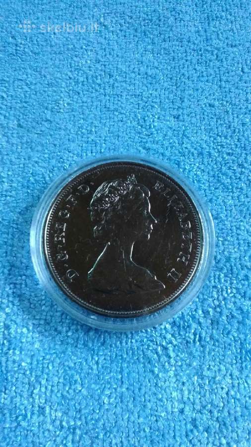 Moneta UK 1980m. cu-ni - nuotraukos Nr. 2
