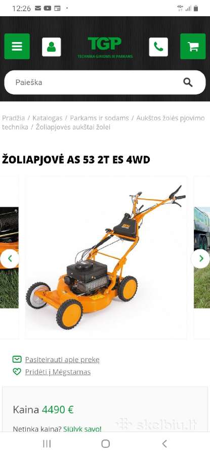 As motor 53 2t 4 wd žoliapjovė - nuotraukos Nr. 12