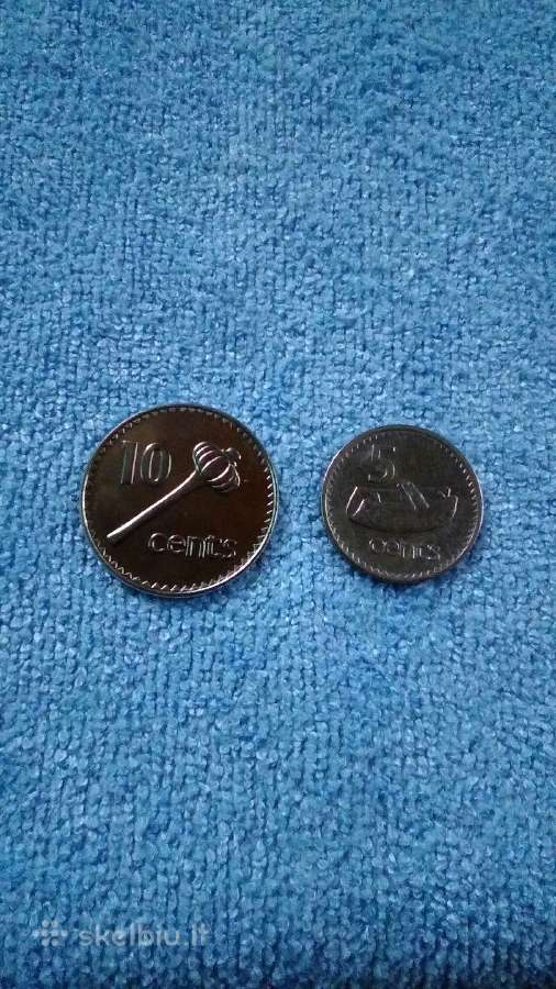 Fiji 1998 10 cent. 1987 5 cent.