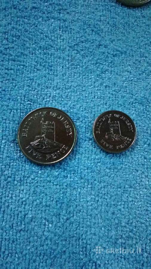 Monetos Bailiwick of Jersey 2 vnt.