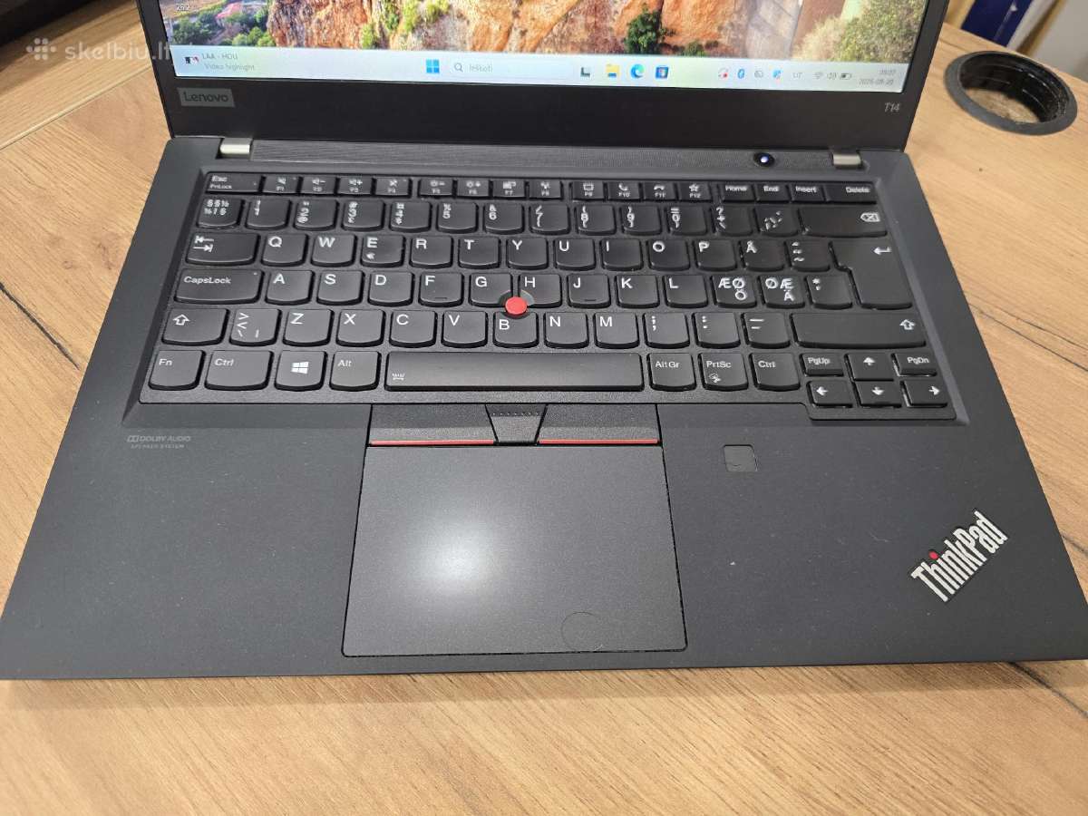 Lenovo Thinkpad T14 Touch 14"i7-10510u/32gb/512ssd - nuotraukos Nr. 2