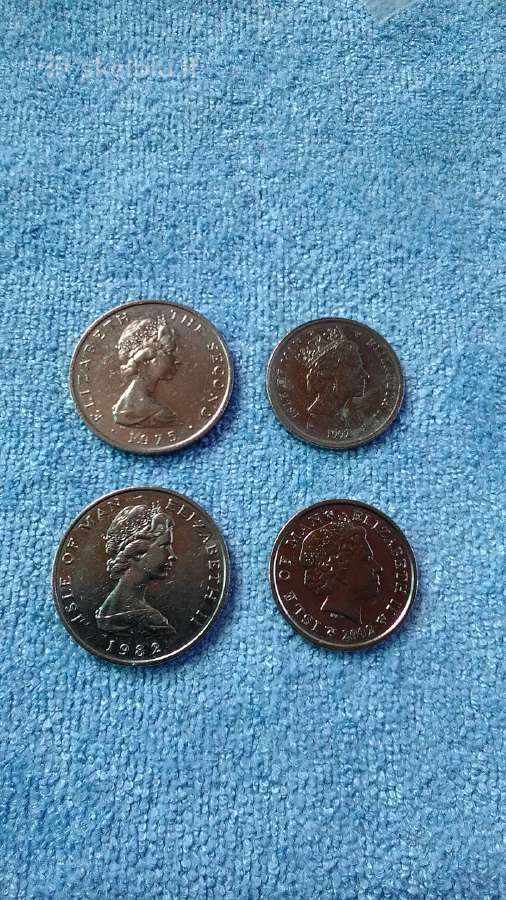 Monetos Isle of Man 4x10 pensu, cu-ni - nuotraukos Nr. 2