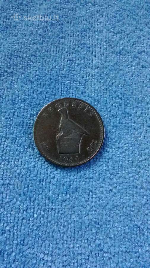 Moneta Rhodesia 1964m. 20 centu