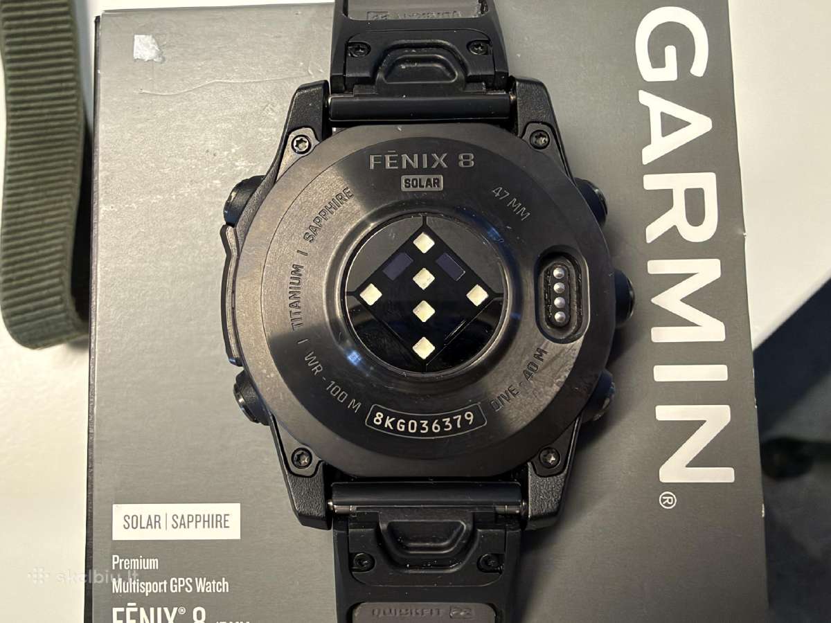 Garmin Fenix 8 Solar Sapphire - nuotraukos Nr. 4