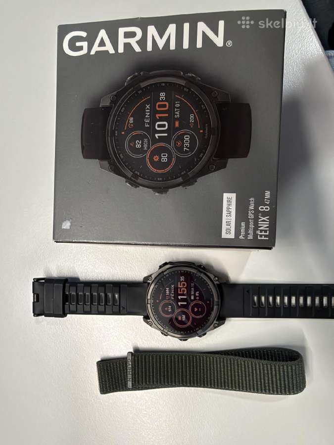 Garmin Fenix 8 Solar Sapphire - nuotraukos Nr. 6
