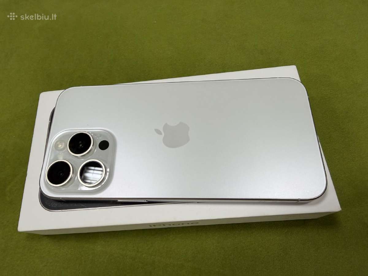 iPhone 15pro Max 256 White Titanium - nuotraukos Nr. 2