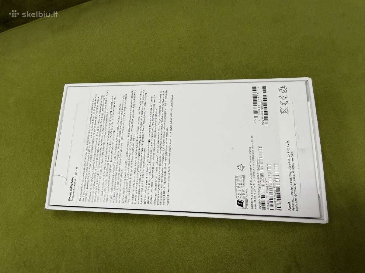 iPhone 15pro Max 256 White Titanium - nuotraukos Nr. 3