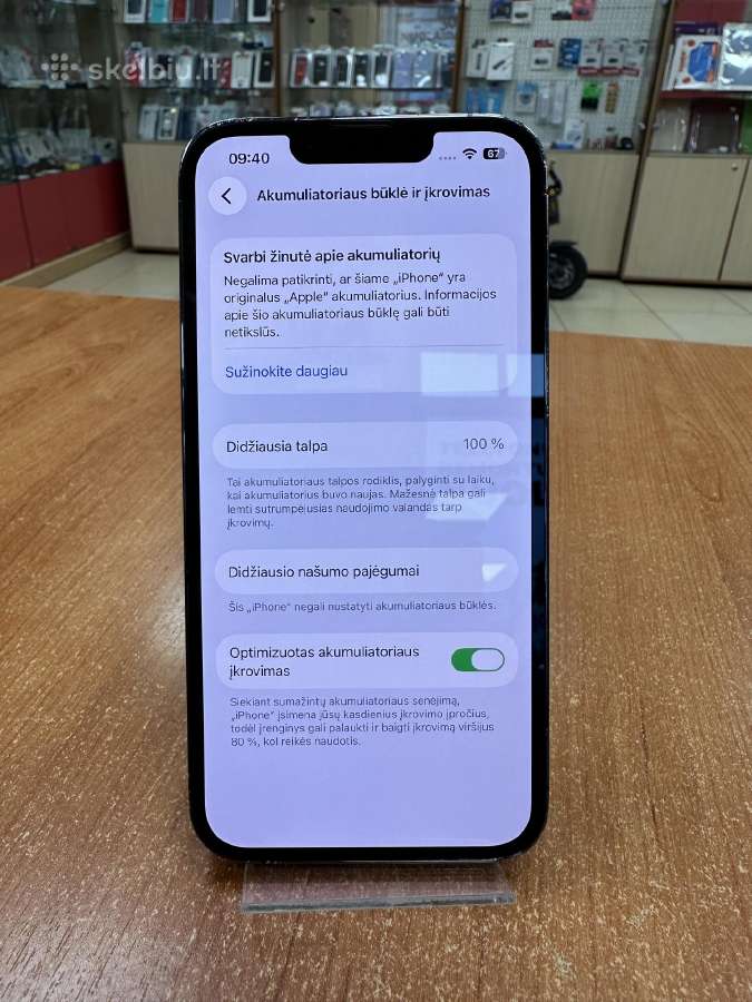 Apple iPhone 13 Pro 128gb (naudotas) - nuotraukos Nr. 3