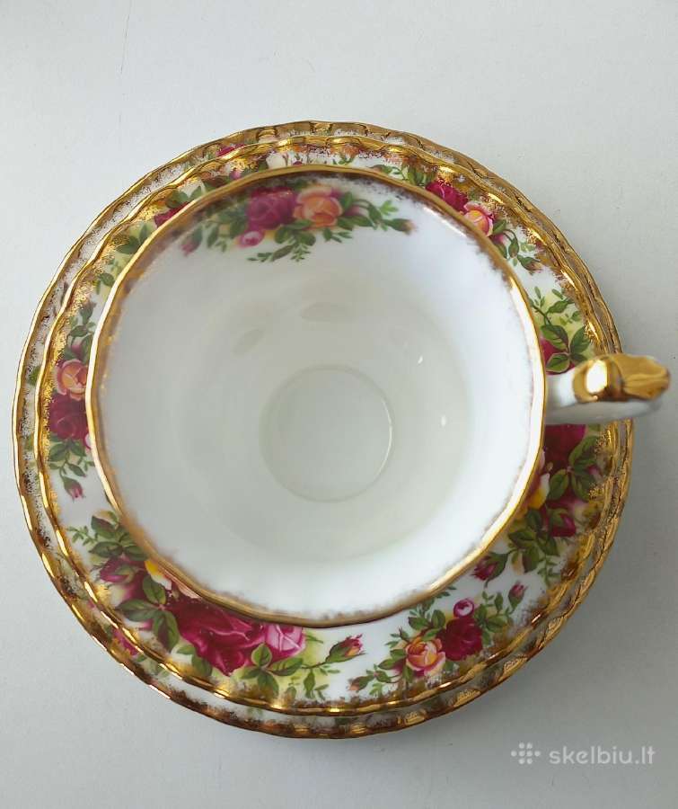Kavos Puodelis Trio Royal Albert "Old Country Rose - nuotraukos Nr. 4