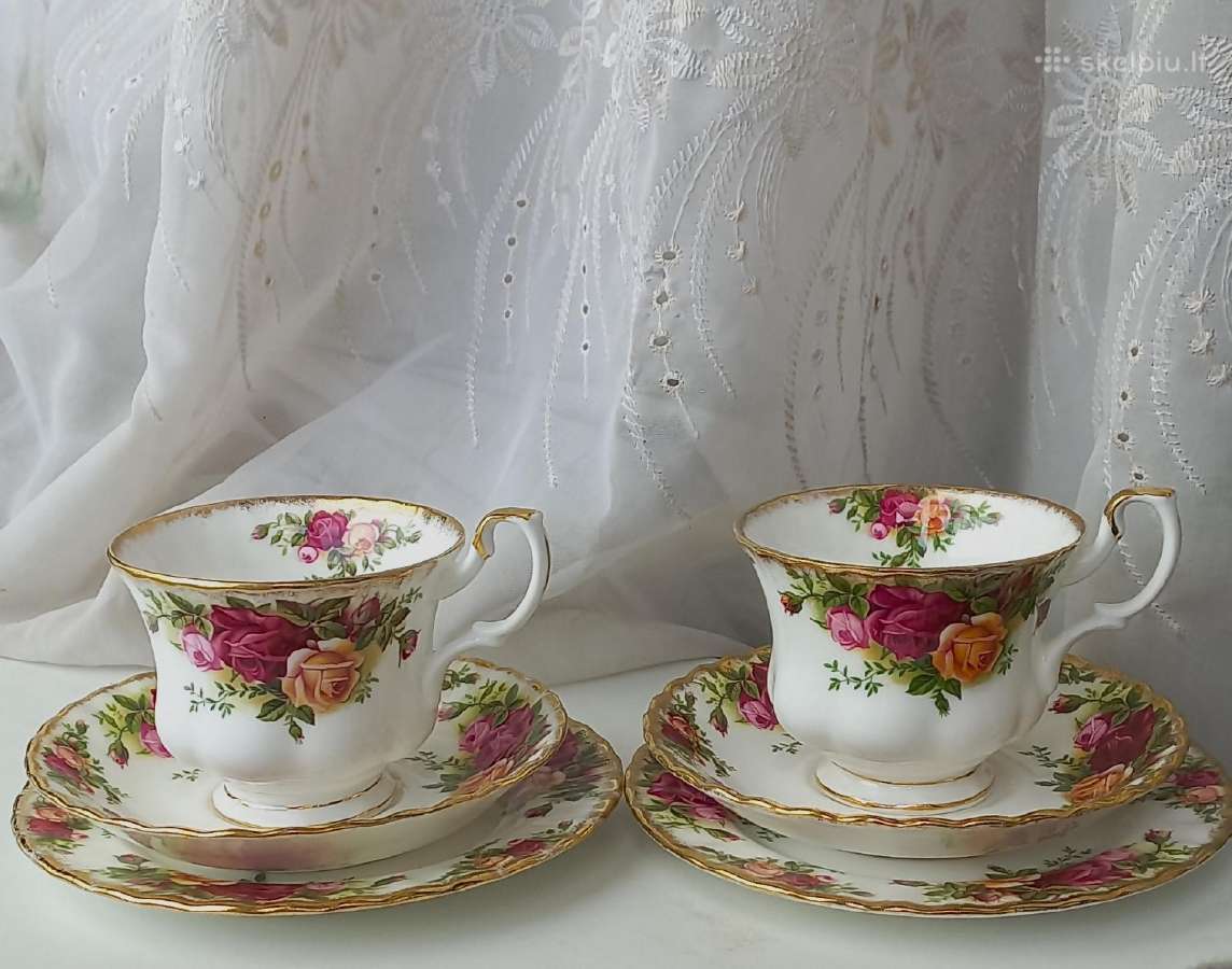 Kavos Puodelis Trio Royal Albert "Old Country Rose - nuotraukos Nr. 5