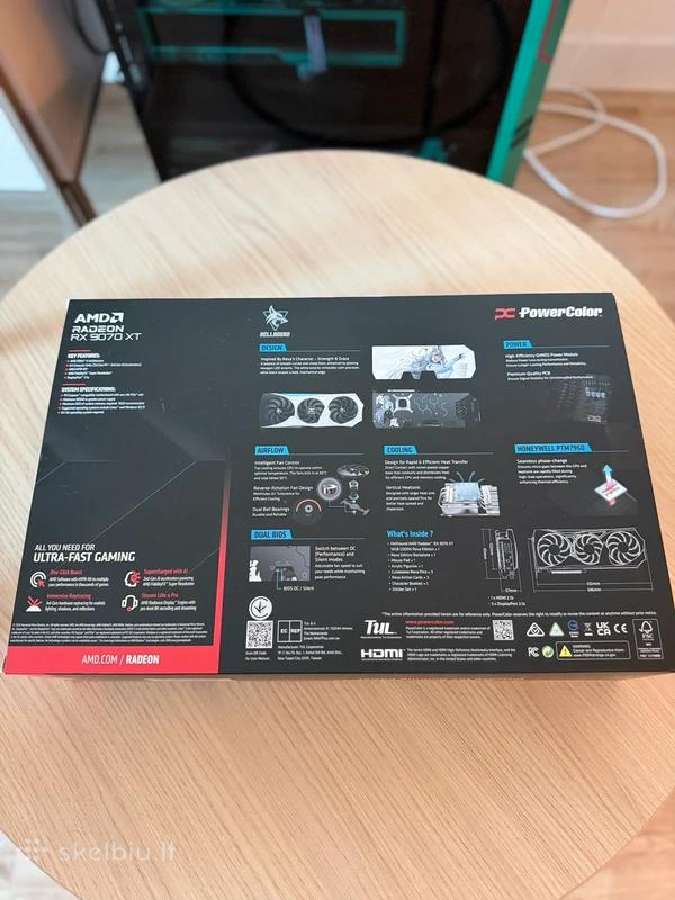Powercolor Amd Radeon Rx 9070 XT 16gb Hellhound - nuotraukos Nr. 2