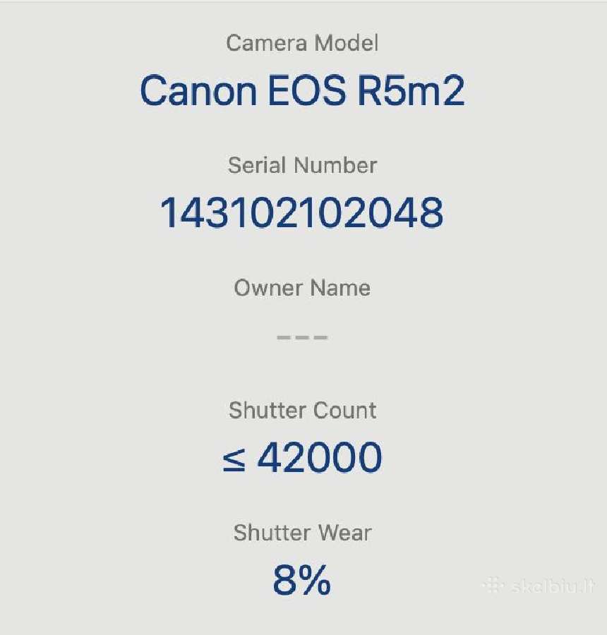 Canon R5 mark II - nuotraukos Nr. 6