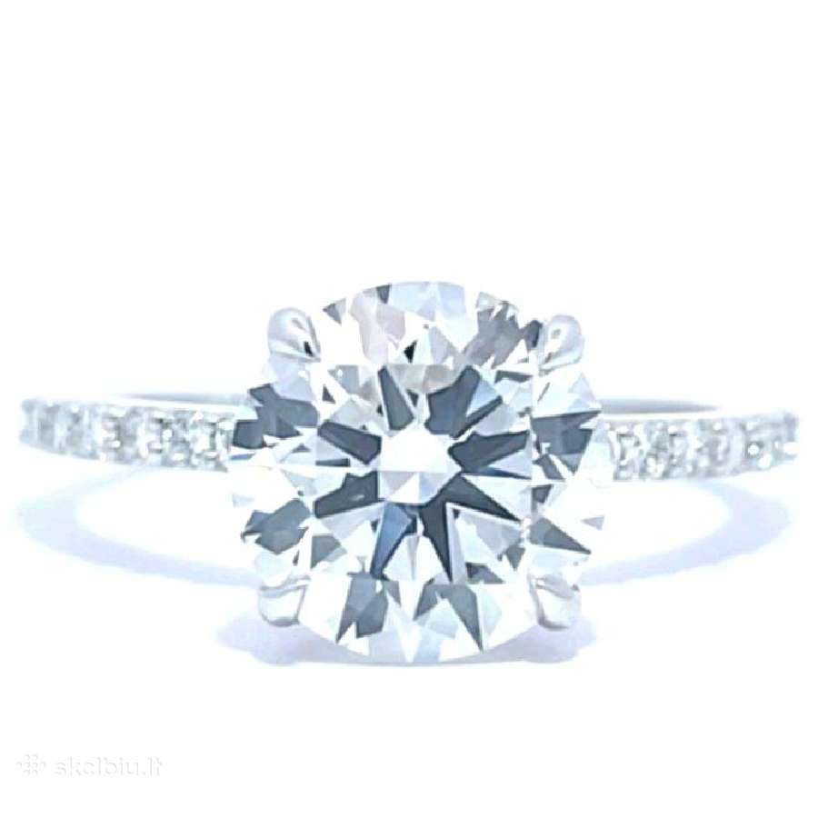 Sužadėtuvių žiedas su LG briliantu (3,33ct) - nuotraukos Nr. 3