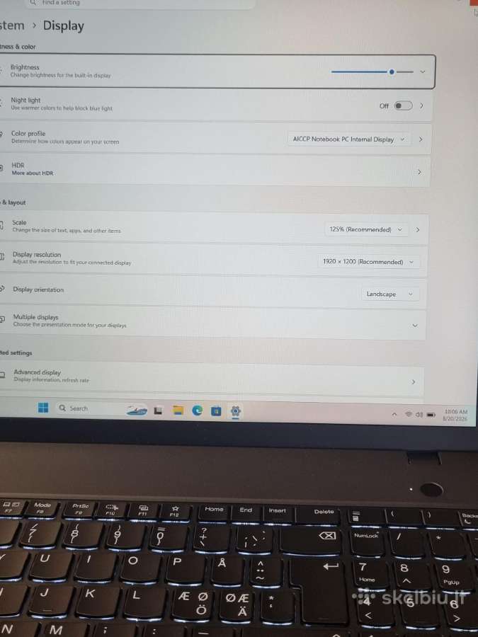 Lenovo Thinkpad T16 Gen4 - nuotraukos Nr. 9