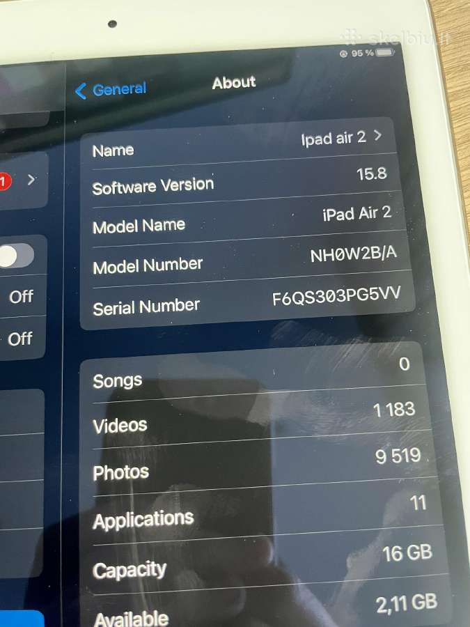 iPad Air 2 16gb - nuotraukos Nr. 4